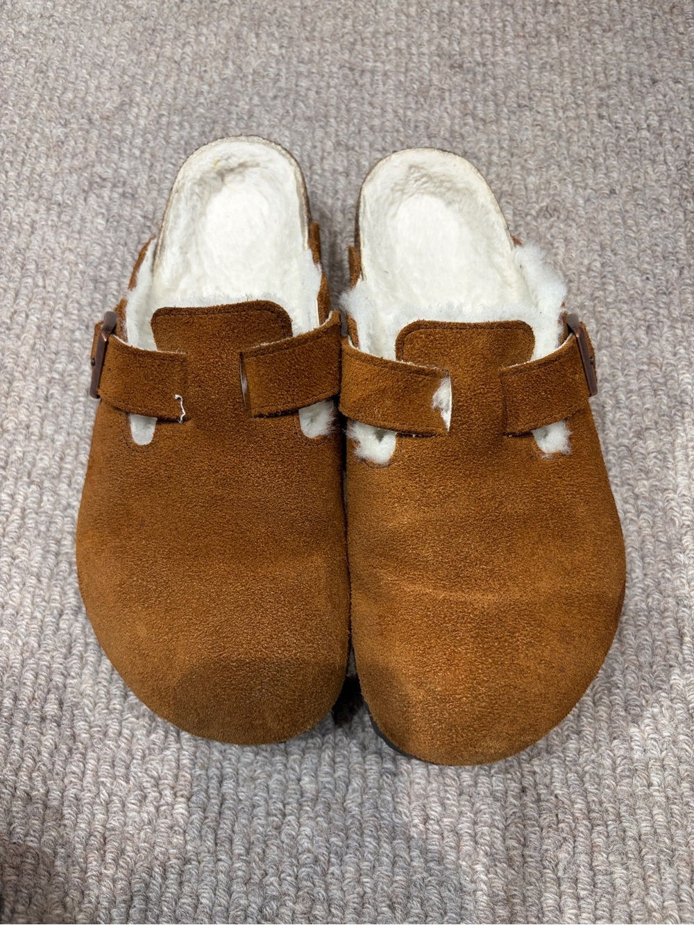 Women’s  Birckenstock’s - Brown With Fur